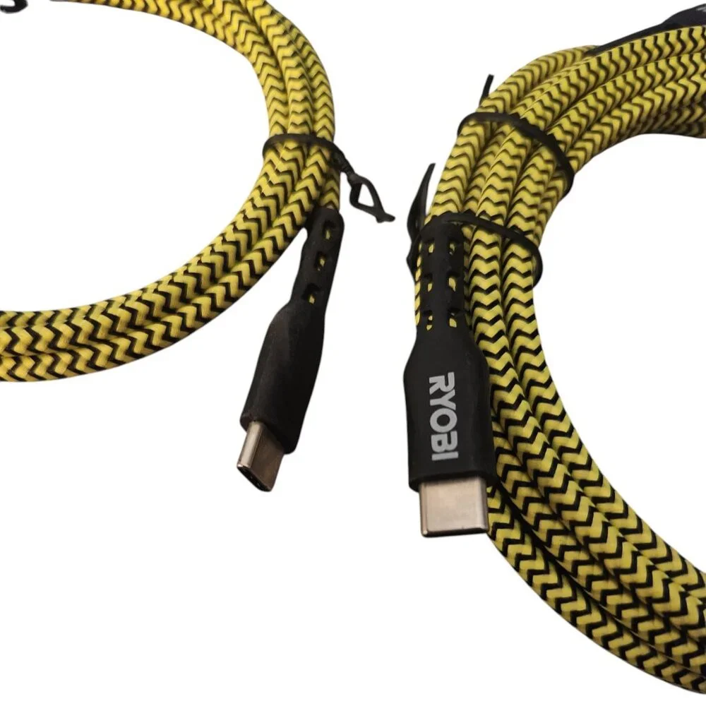 Ryobi USB-A 4ft & 10ft Charge Cord for iPhone-iPad-iPod AC0i4USBAL & AC0i10USBCL